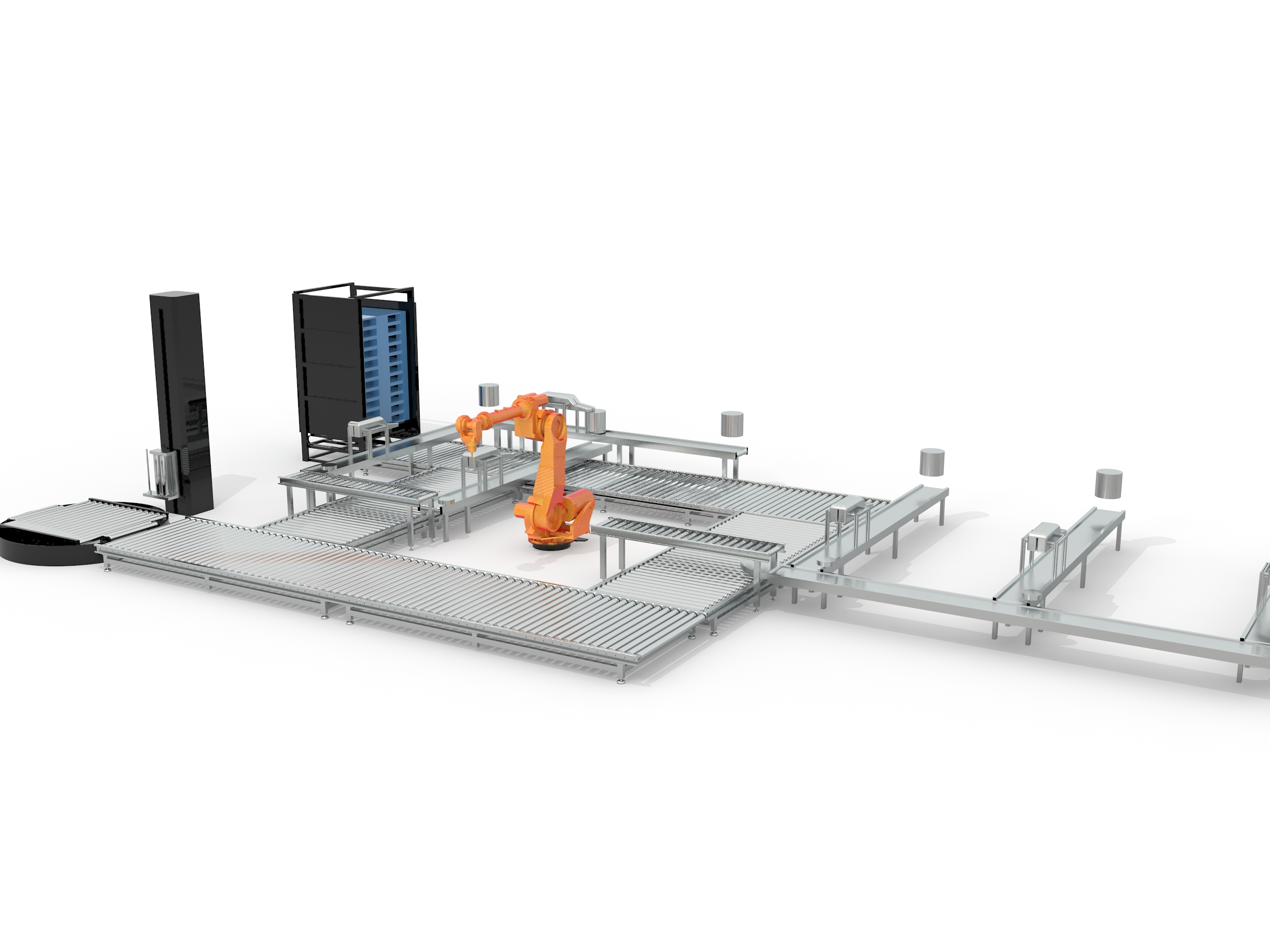 機(jī)器人自動(dòng)碼垛生產(chǎn)線(xiàn)